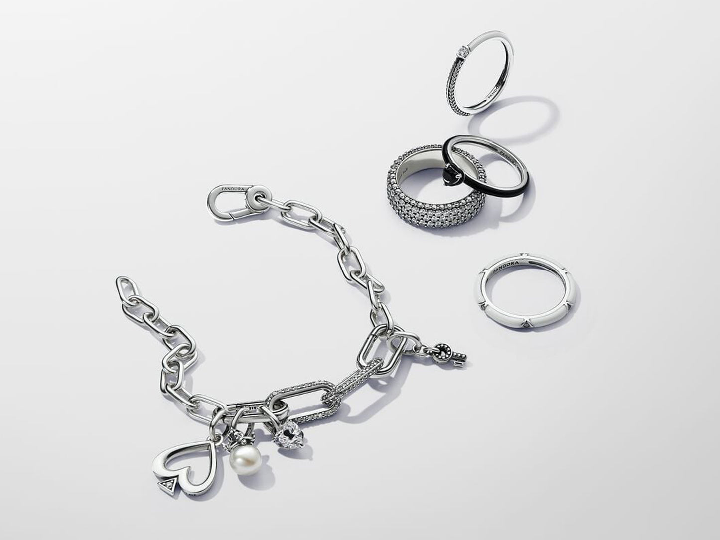 Pavé & White Dual Ring