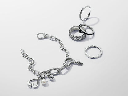 Pavé & White Dual Ring