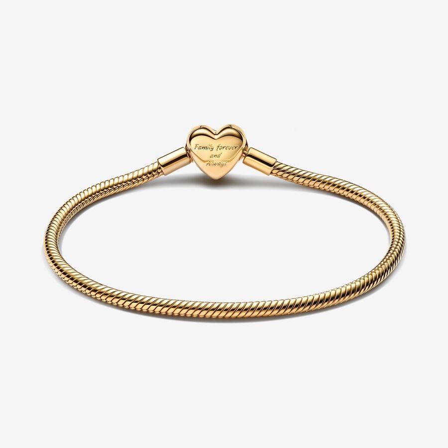 14k GoldPlated Infinity Heart Bracelet