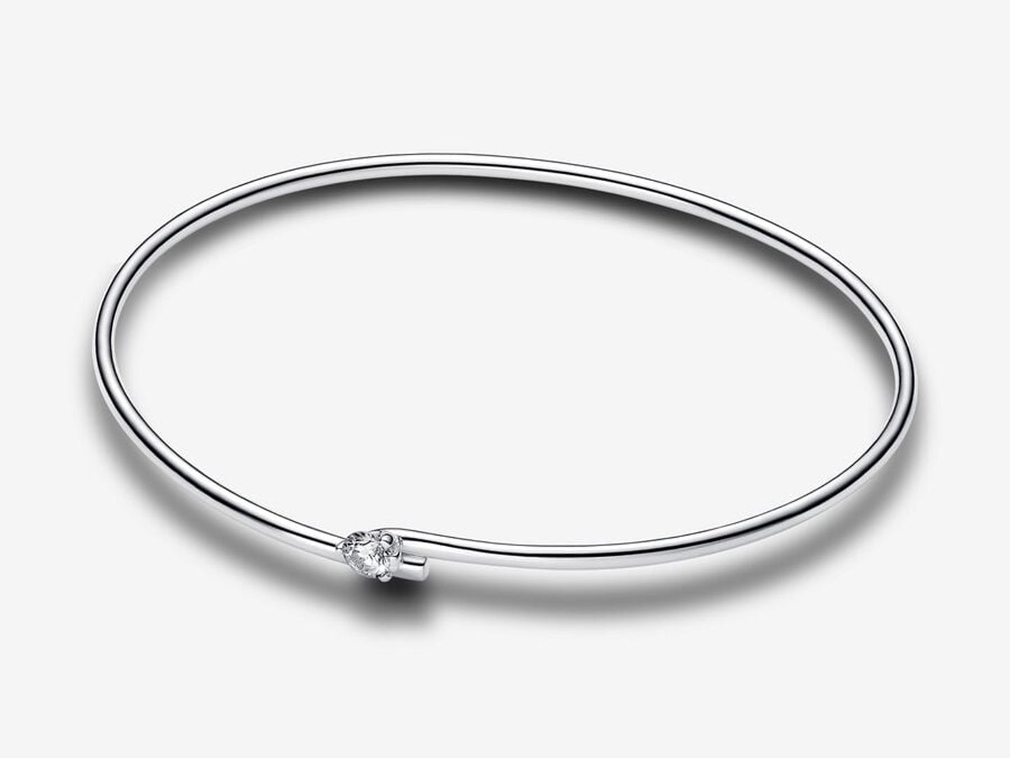 Lab-grown Diamond Open Bangle 0.25 carat tw Sterling Silver