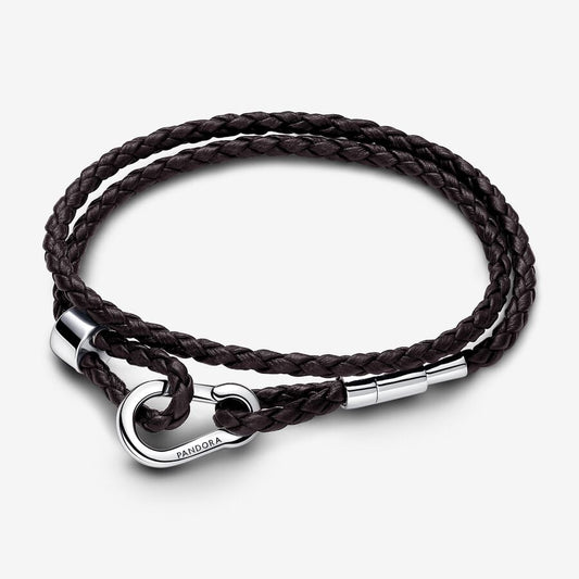 Adjustable Braided Leather Bracelet