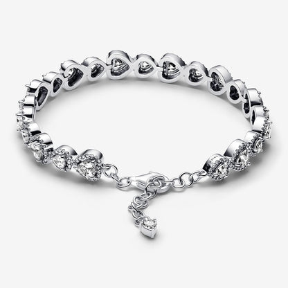 Cubic Zirconia Heart Bracelet