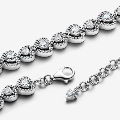 Cubic Zirconia Heart Bracelet