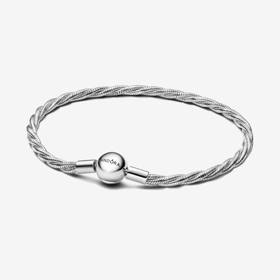 Sterling Silver Round Clasp Bracelet