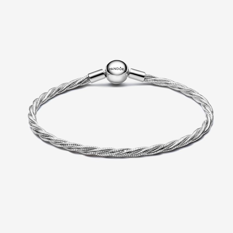 Sterling Silver Round Clasp Bracelet