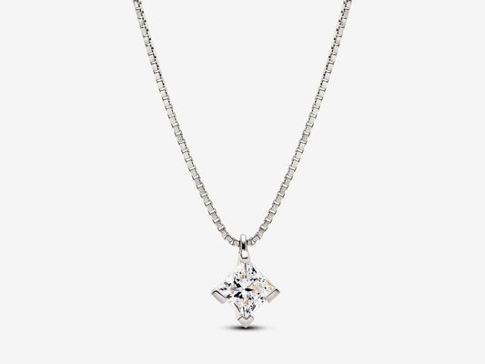 Lab-grown Diamond Pendant Necklace 1.00 carat tw 14k White Gold
