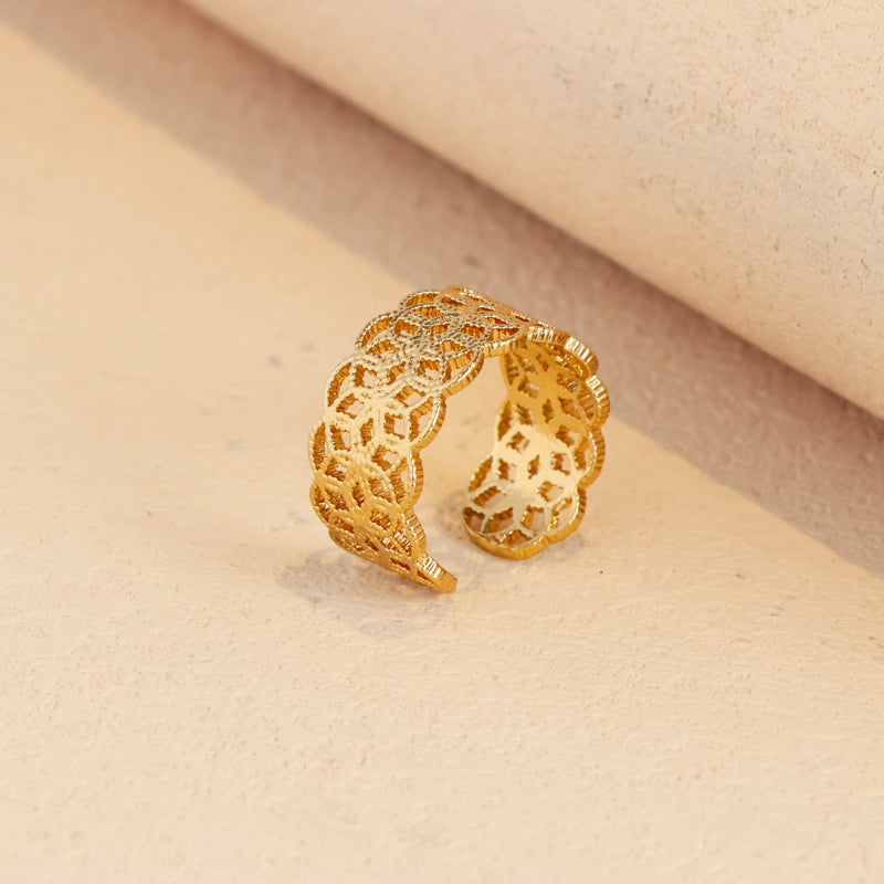 Chic Rose Gold Fashion Ring