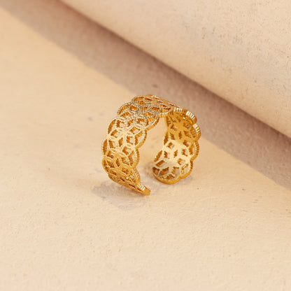 Chic Rose Gold Fashion Ring