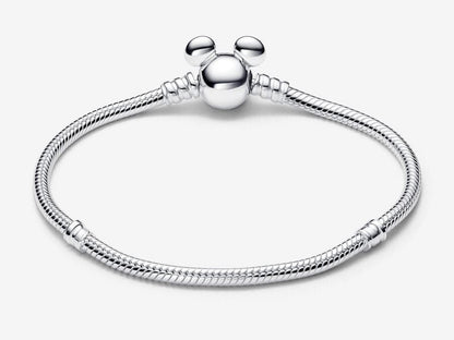 Disney Mickey Mouse Clasp Moments Snake Chain Bracelet