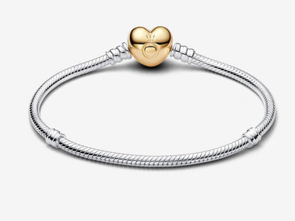 Heart Clasp Snake Chain Bracelet