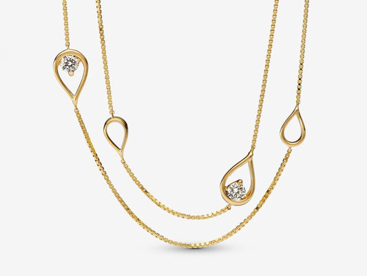 Lab-grown Diamond Long Pendant Necklace 0.50 carat tw 14k Gold