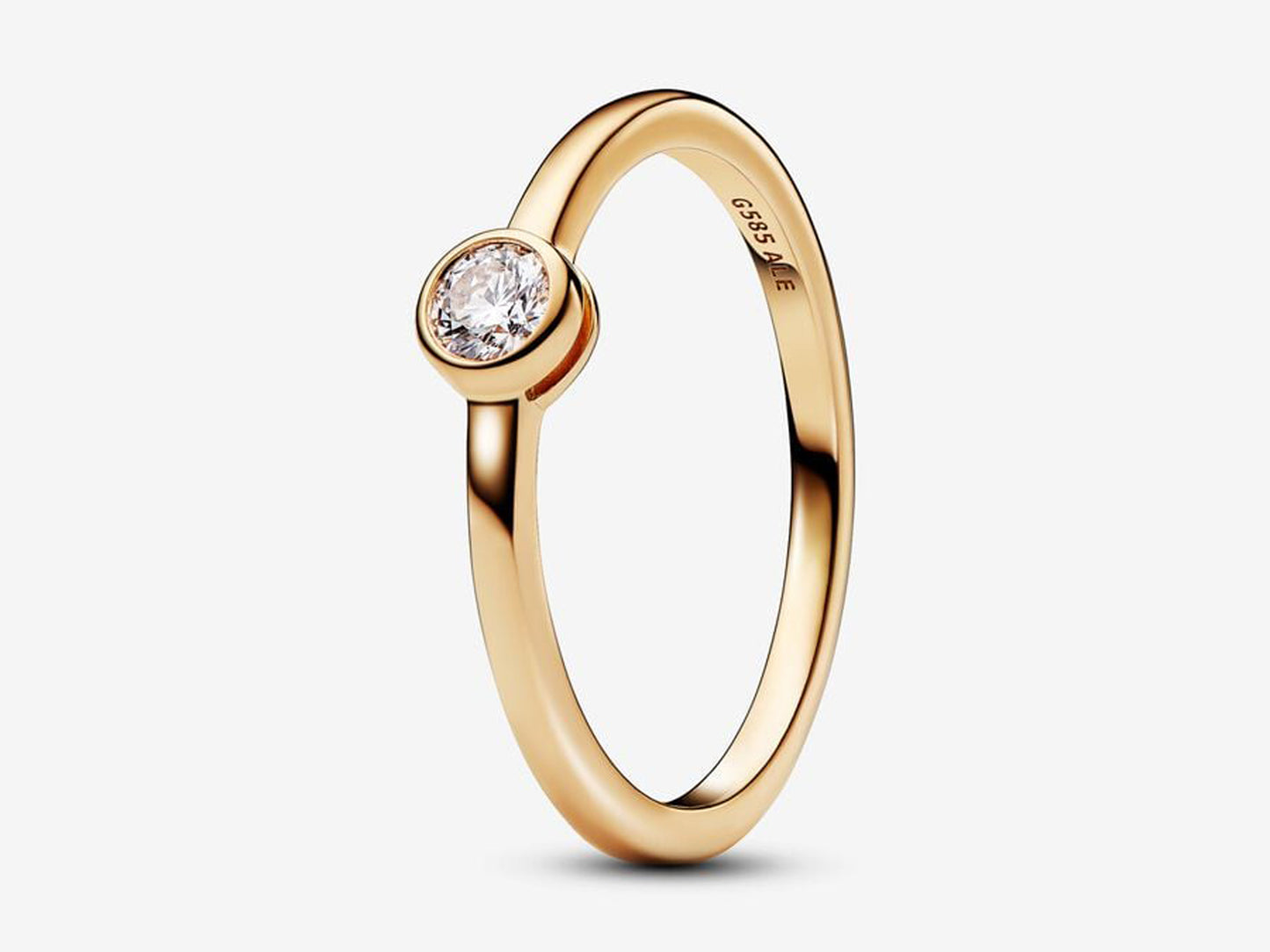 Lab-grown Diamond Bezel Ring 0.25 carat tw 14k Gold
