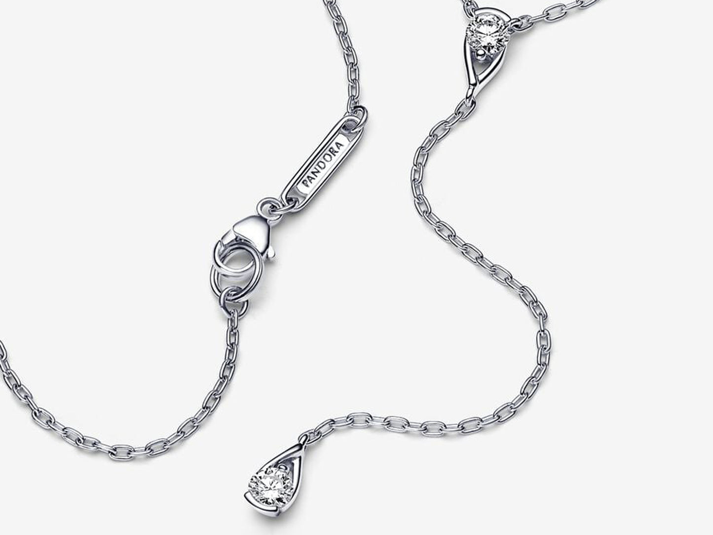 Lab-grown Diamond Drop Necklace 0.30 carat tw Sterling Silver