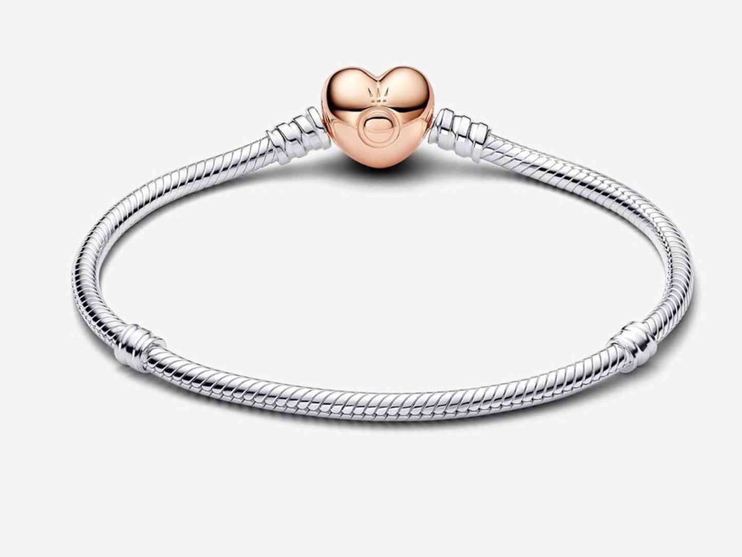 Heart Clasp Snake Chain Bracelet