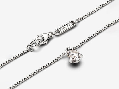 Lab-grown Diamond Pendant Necklace 0.50 carat tw 14k White Gold