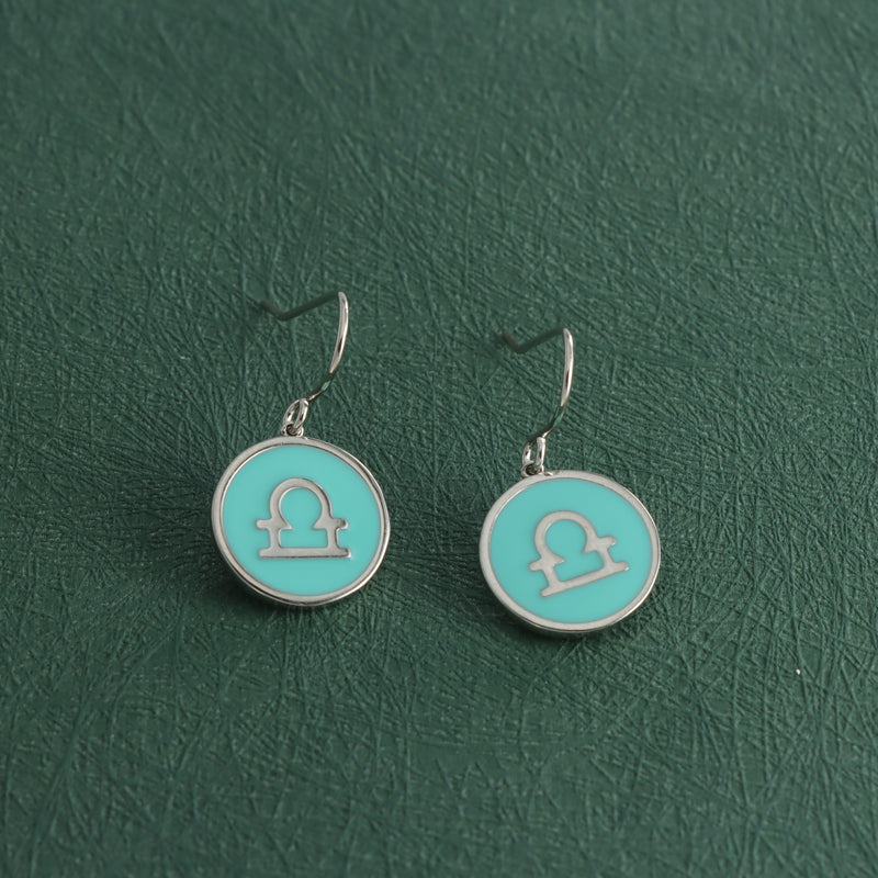 Contemporary Circular Pendant Earrings