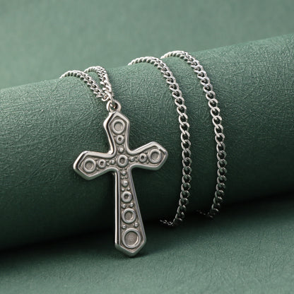 Stainless Steel Cross Pendant Necklace