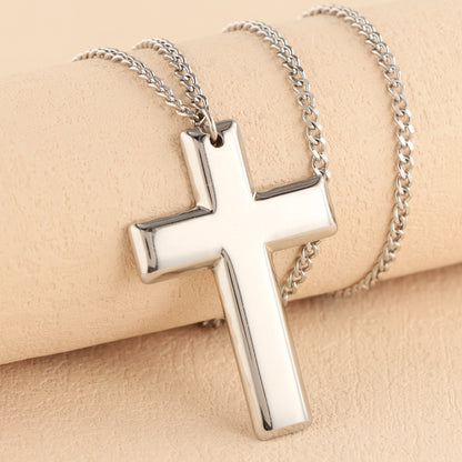 Chopin Chain with Cross Pendant