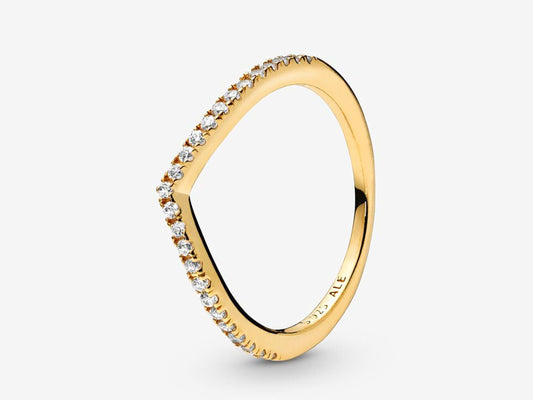 Sparkling Wishbone Ring