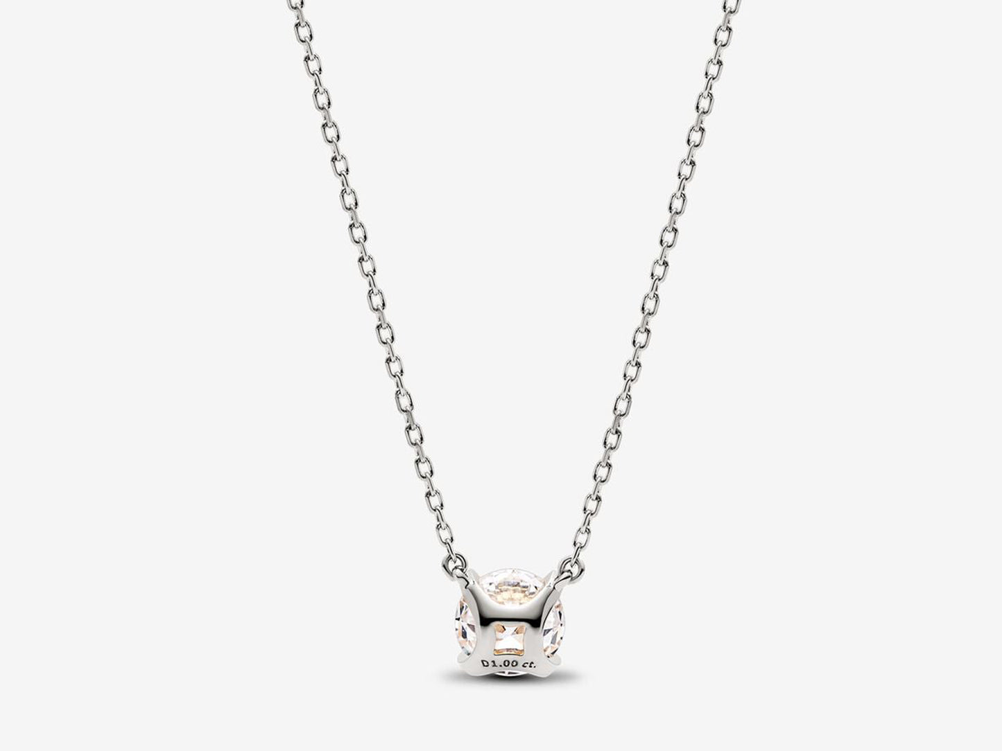 Lab-grown Diamond Pendant Necklace 1.00 carat tw 14k White Gold
