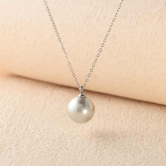 Stainless Steel O-chain with Bead Pendant