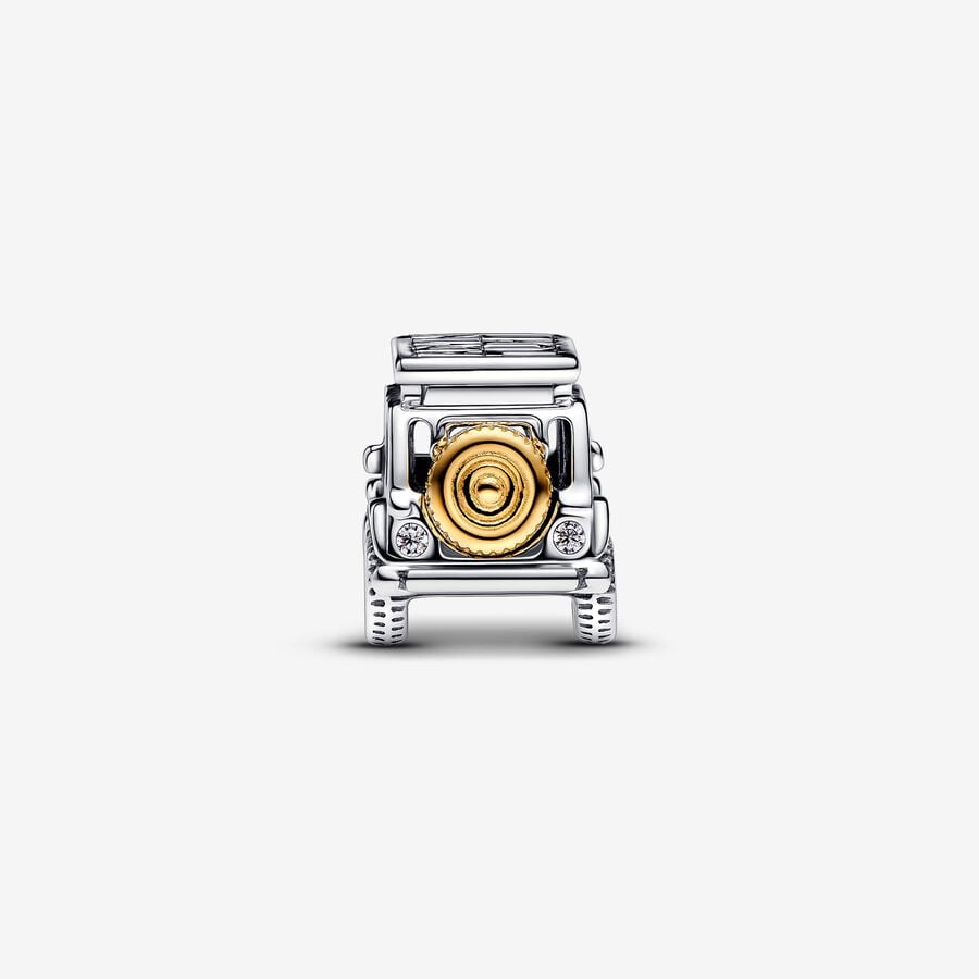 Gold & Silver Travel Car Charm