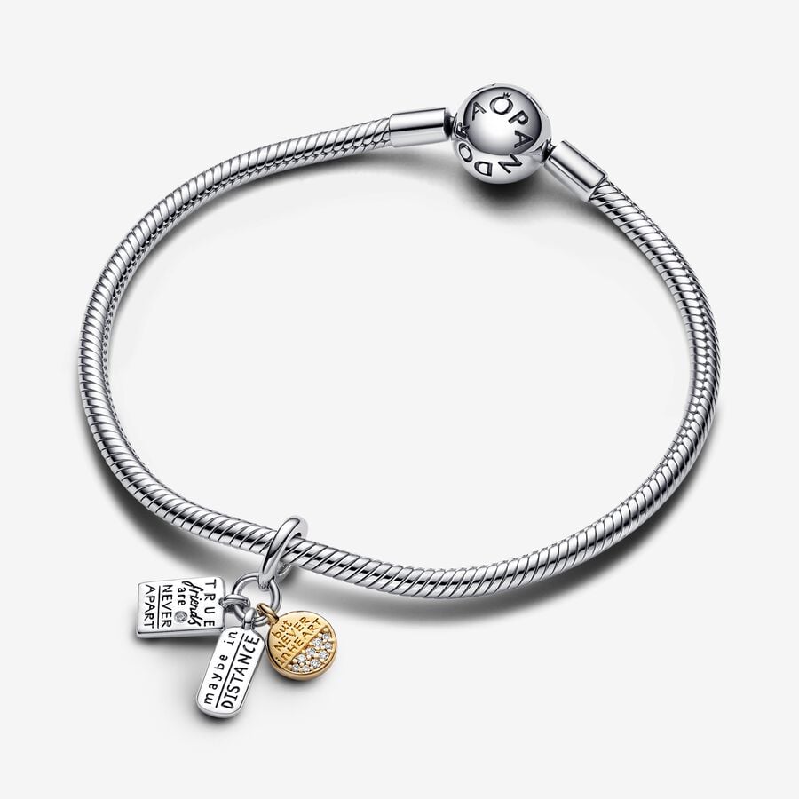 Never Apart Friendship Charm