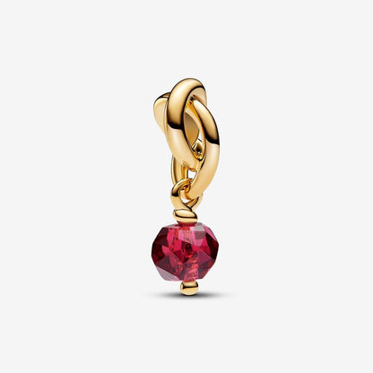 Infinity Red Crystal Charm