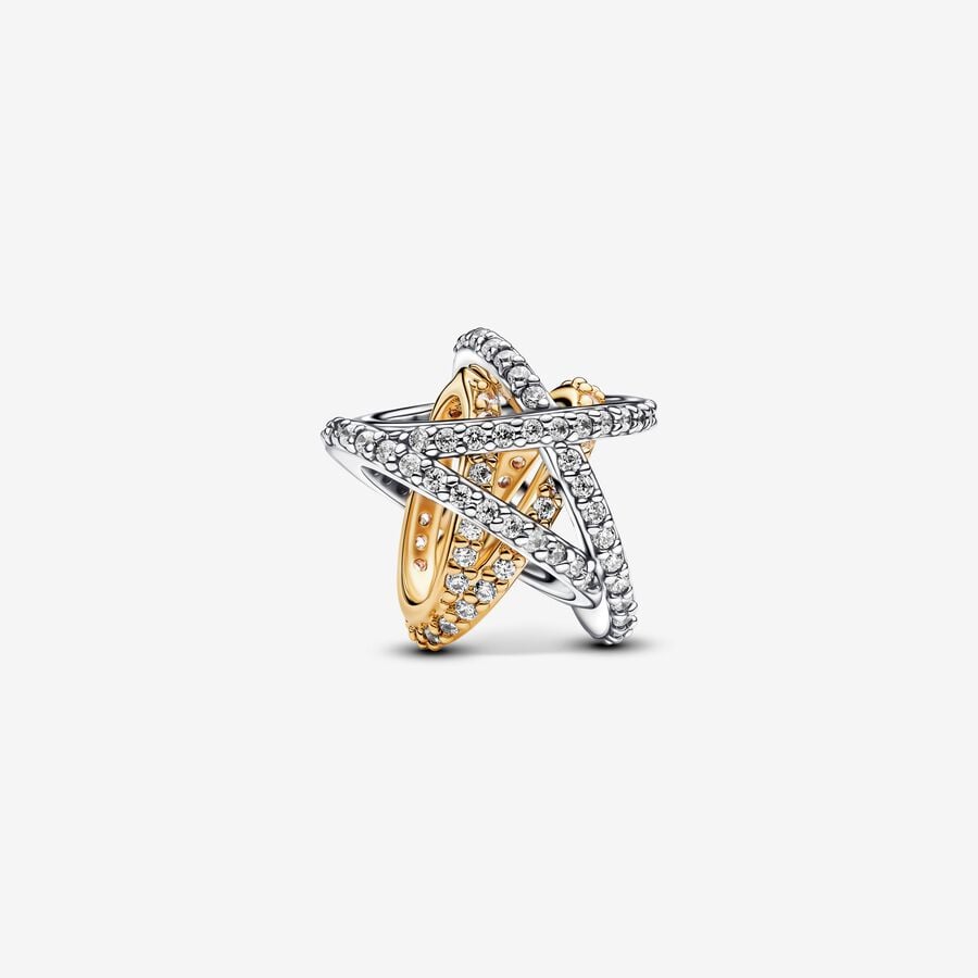 Openwork Star Charm Pavé Sparkle