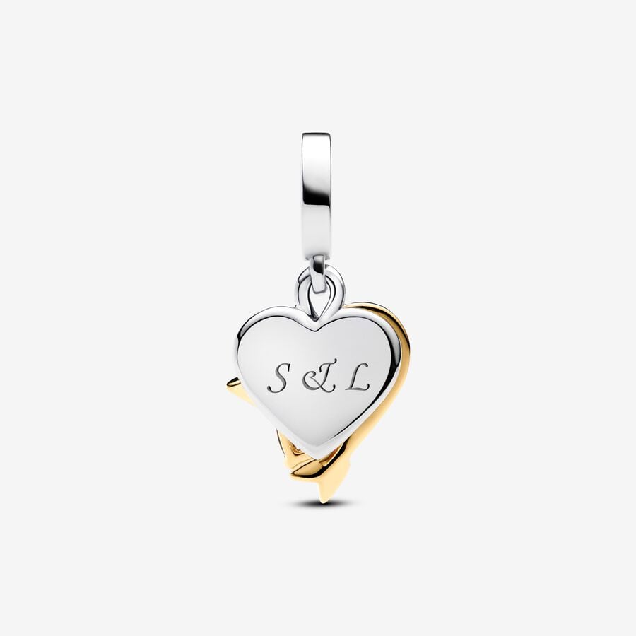 Romantic Engravable Couple Charm