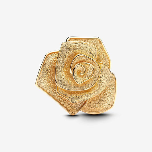 Gold Rose Oversized Charm