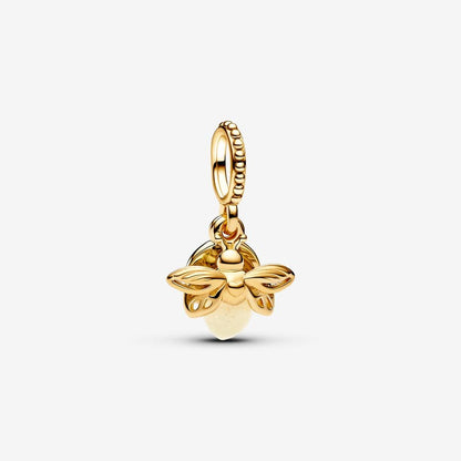 Gold-Plated Glowing Firefly Charm