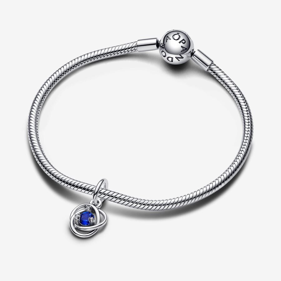 Blue Infinity Charm