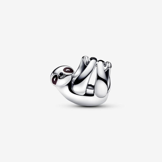 Sterling Silver Sloth Charm Enamel Detailing