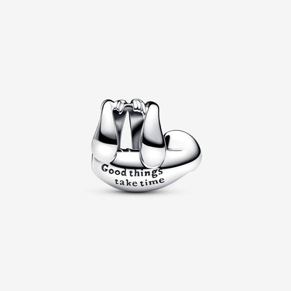 Sterling Silver Sloth Charm Enamel Detailing