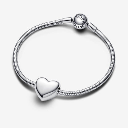 Engravable Sterling Silver Heart Charm