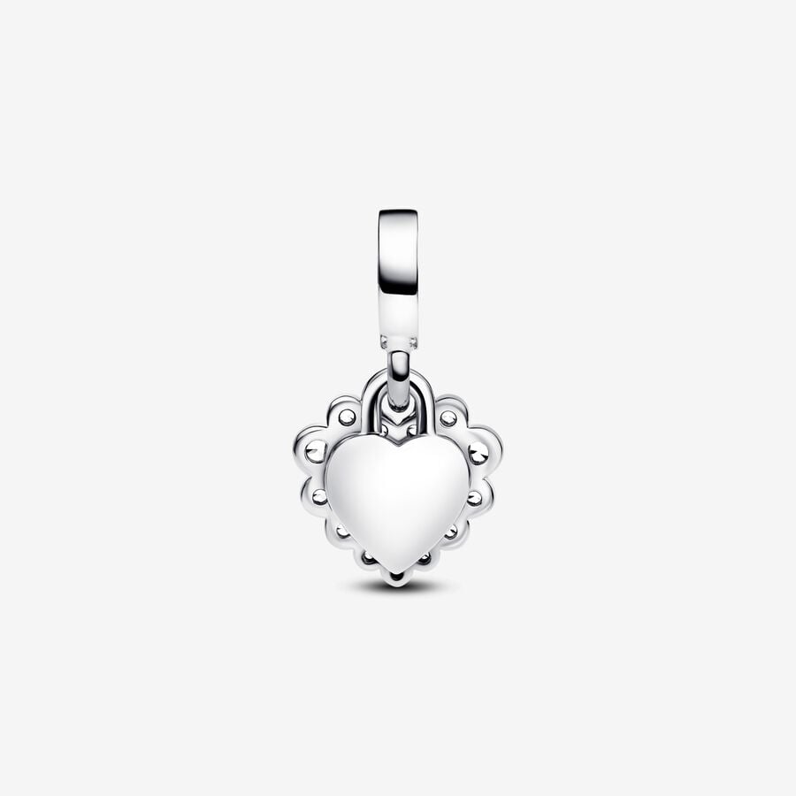 Mother's Love Double Heart Charm