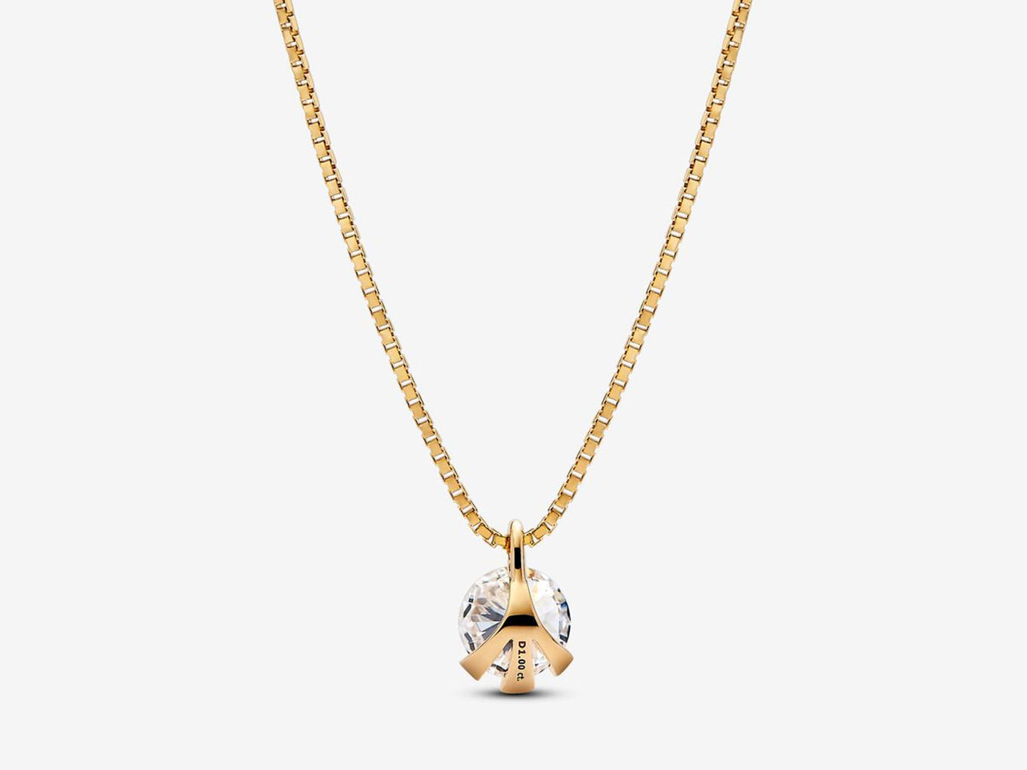 Lab-grown Diamond Pendant Necklace 1.00 carat tw 14k Gold