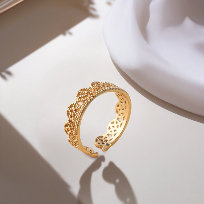 Women's Rose Gold Statement Ring