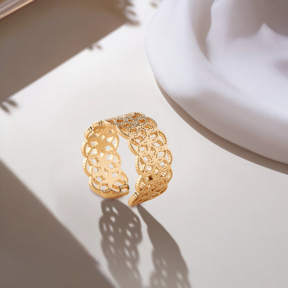 Chic Rose Gold Fashion Ring