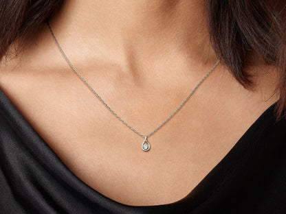 Lab-grown Diamond Pendant & Necklace 0.25 carat tw Sterling Silver
