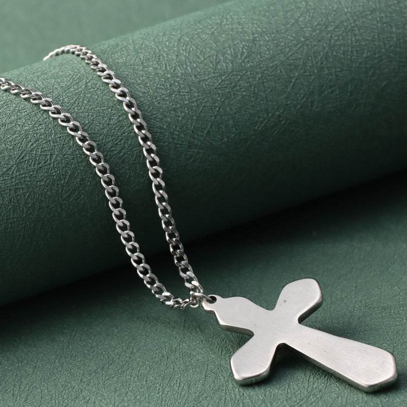 Stainless Steel Cross Pendant Necklace