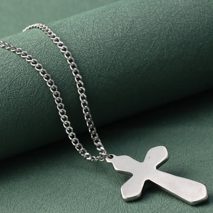 Stainless Steel Cross Pendant Necklace