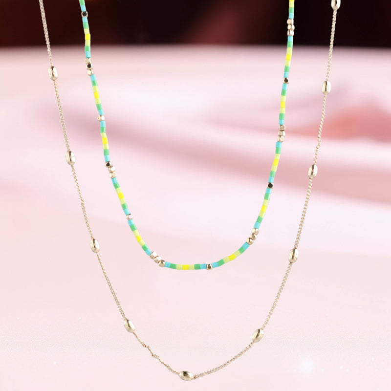 Contemporary Chopin Chain with Rice Pearls