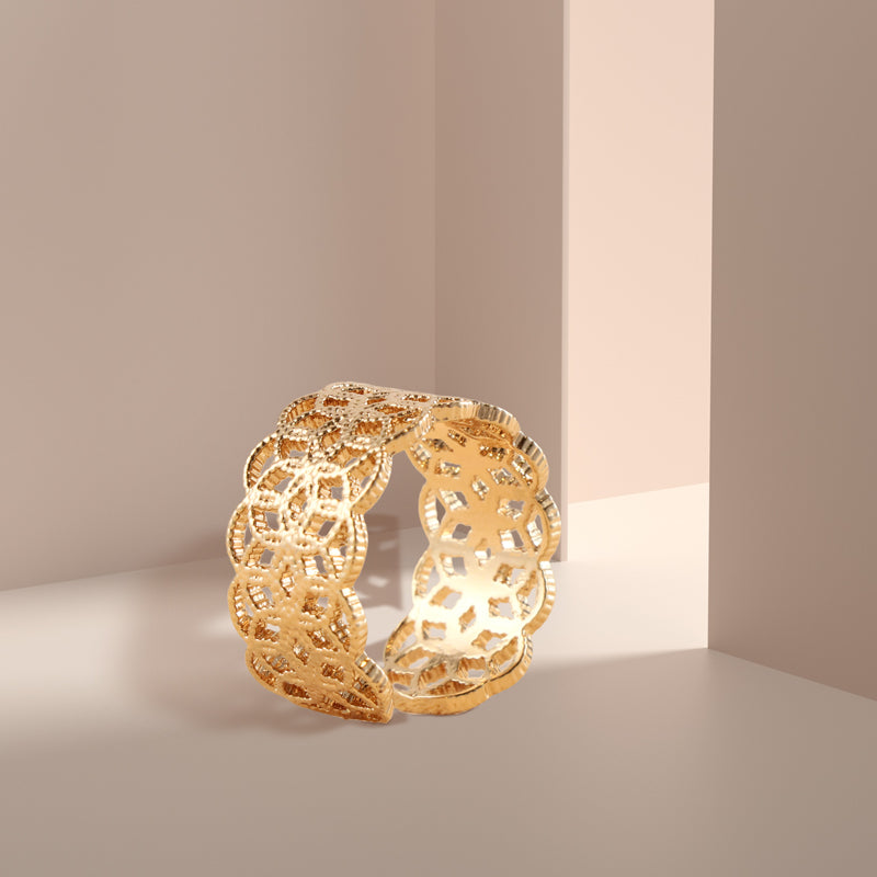 Chic Rose Gold Fashion Ring