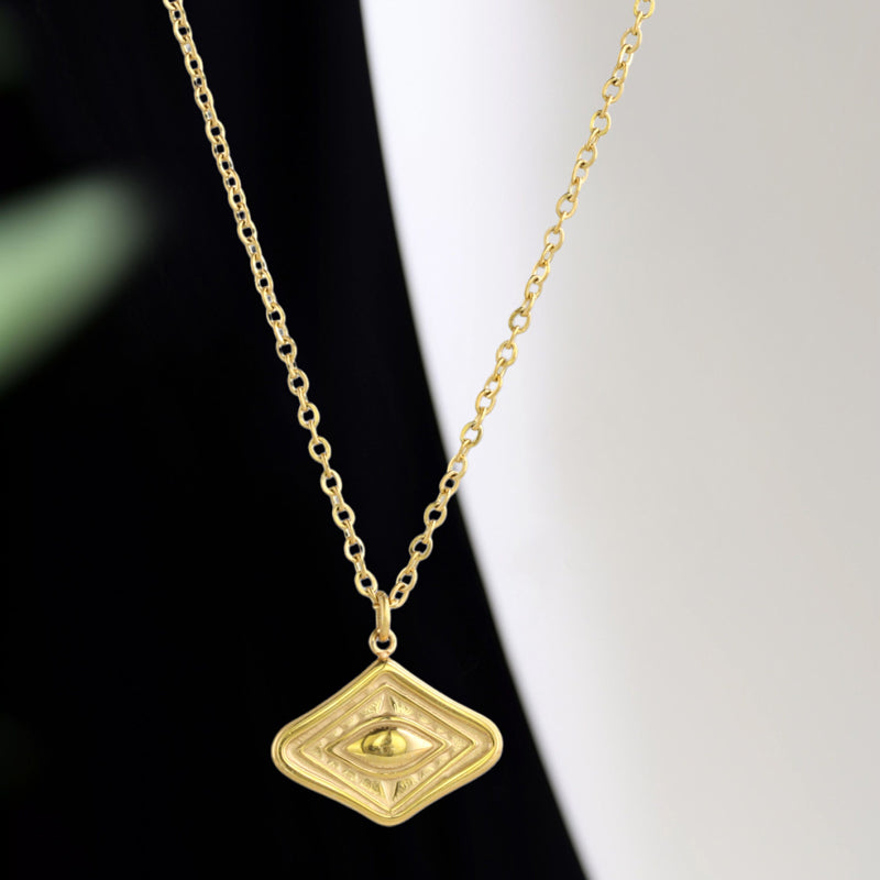 Devil's Eye Stainless Steel O-Chain Necklace