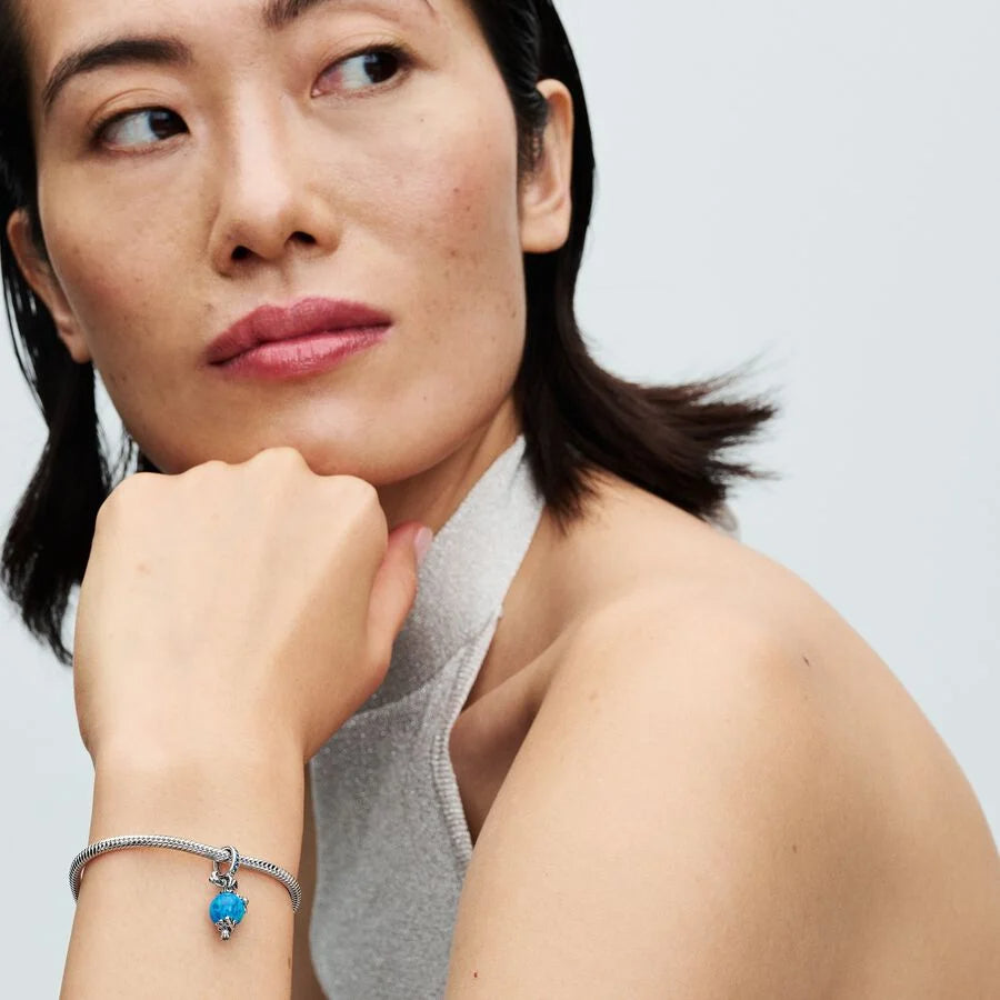 925 Silver Blue Opal Game Charm