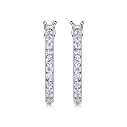 925 Silver Moissanite Stud Earrings for Women