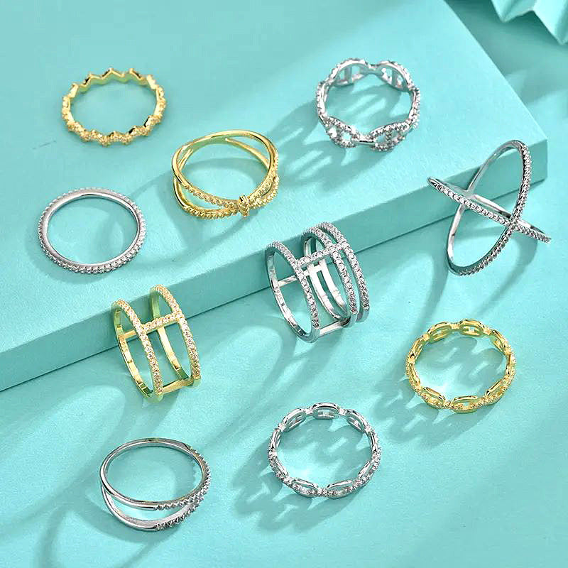 925 Silver Pig Nose Ring with White Gold and Yellow Gold Zircon Micro-Paved Animal Jewelry for Women Size 7-8