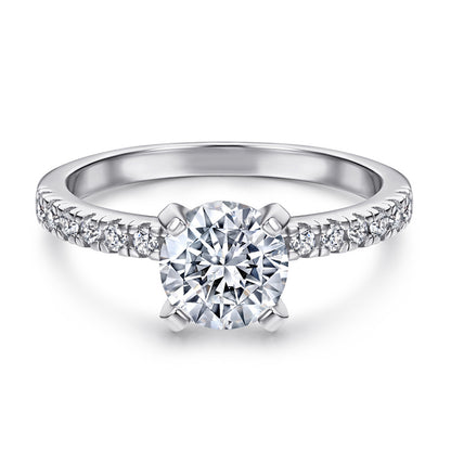 925 Sterling Silver 1.2 Carat Zircon Ring – Elegant Solitaire Band